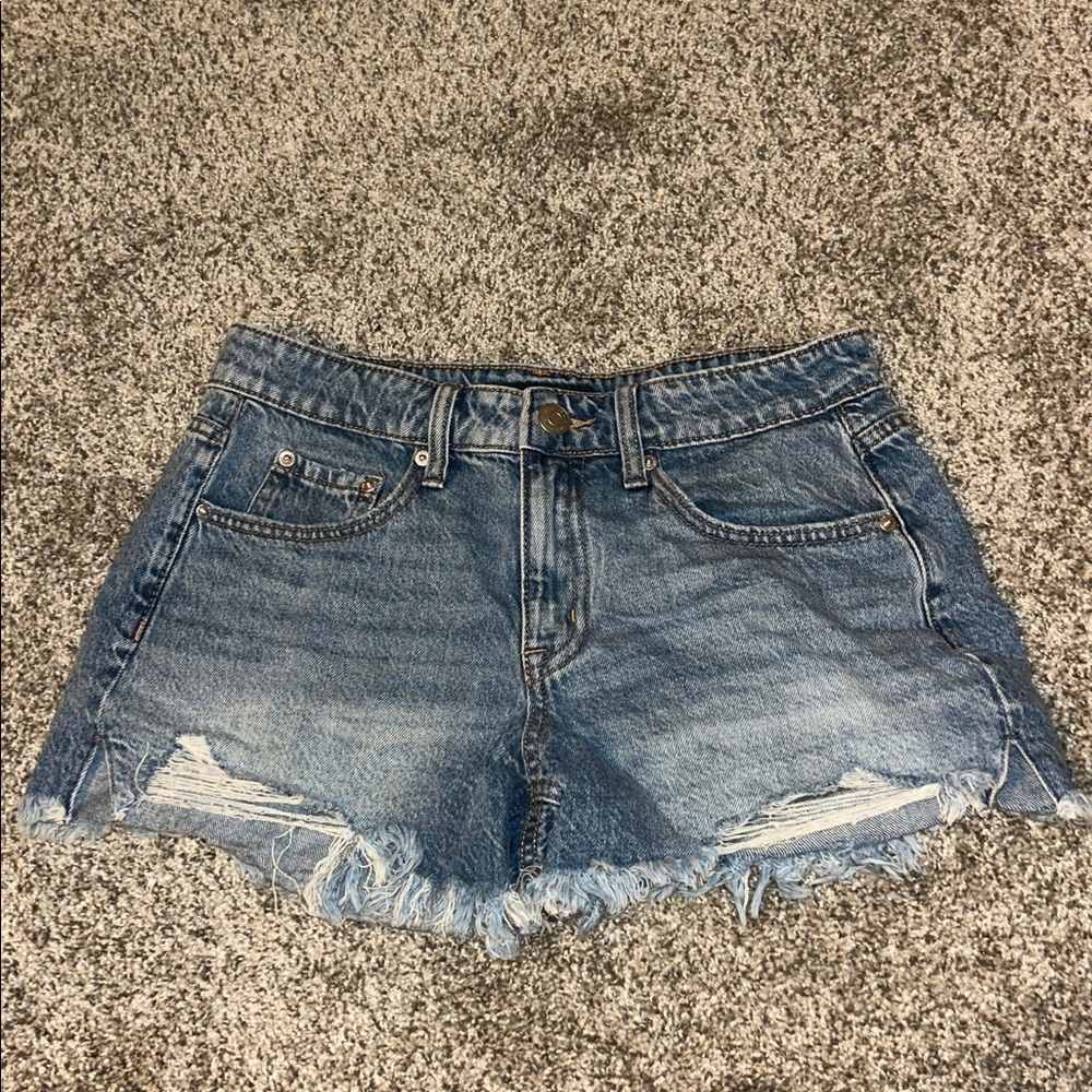 Aeropostale Blue Baggy 4” Denim Shorts